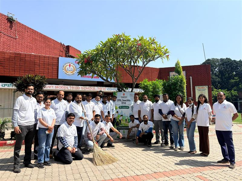 CPDL Conducts ‘Cleanliness Drive’ at Government Model High School, Sector 36, under Swachh Bharat Abhiyan