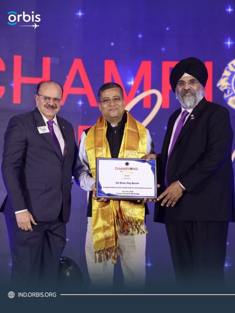 Dr. Rishi Raj Borah, Country Director, Orbis India, Honoured with Champions of Change Award for Leadership in Humanitarian Service