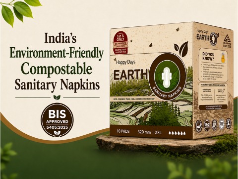 HLL’s ‘Happy Days-Earth’ Sanitary Napkin is 100 percent Compostable