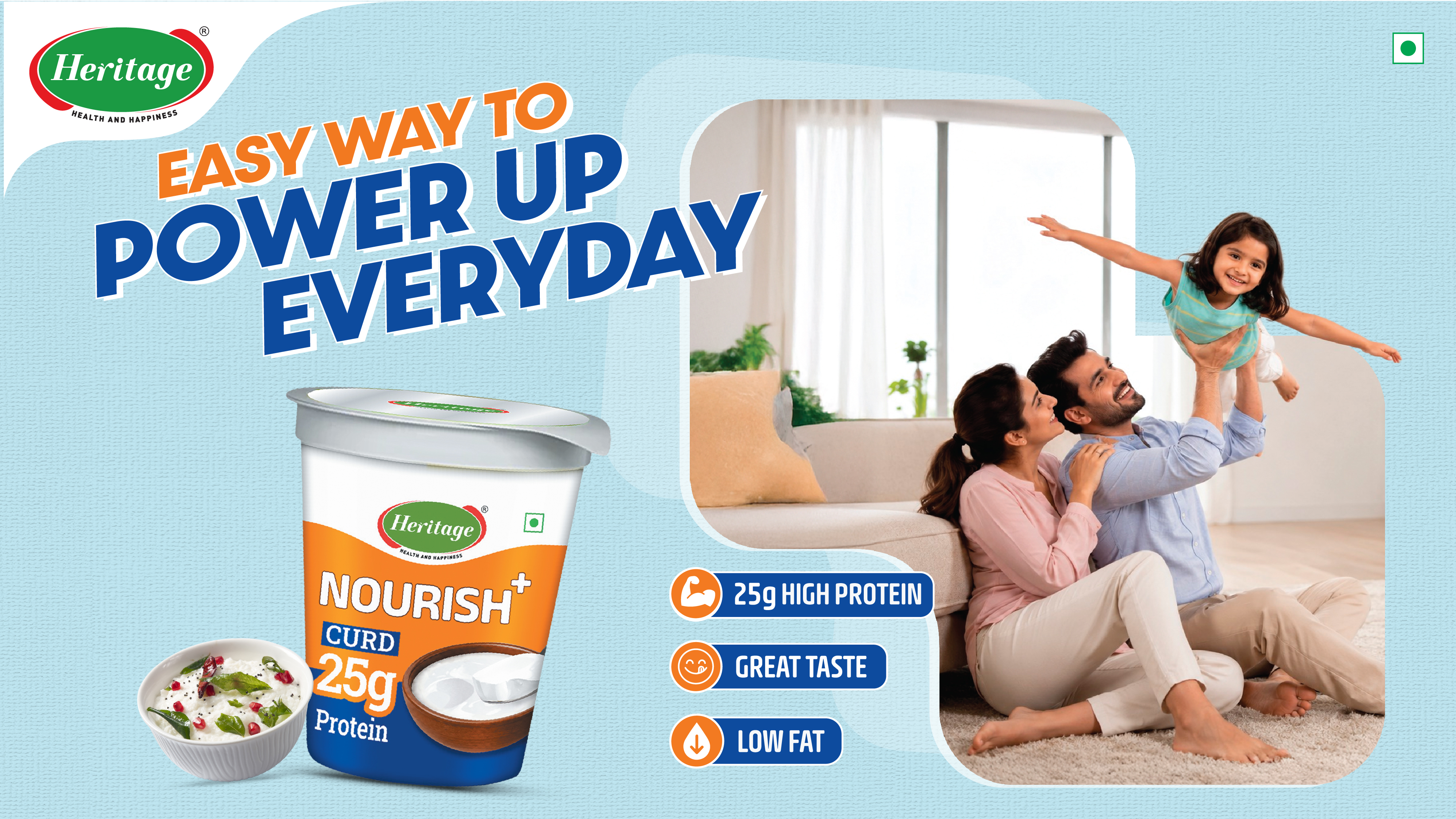 Heritage Foods Strengthens Nourish plus High Protein Portfolio with Launch of Nourish plus High Protein Curd