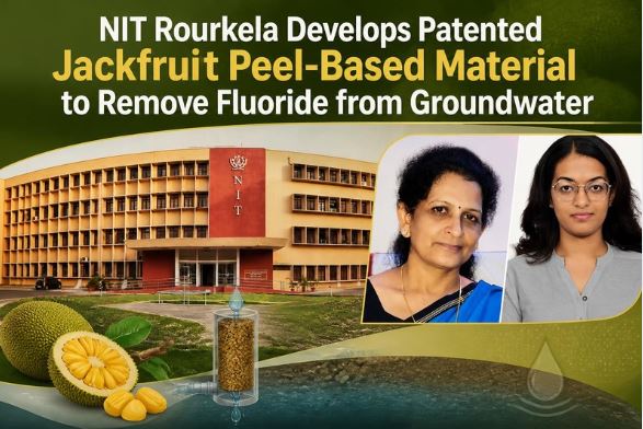 NIT Rourkela Develops Patented Jackfruit Peel-Based Material to Remove Fluoride from Groundwater