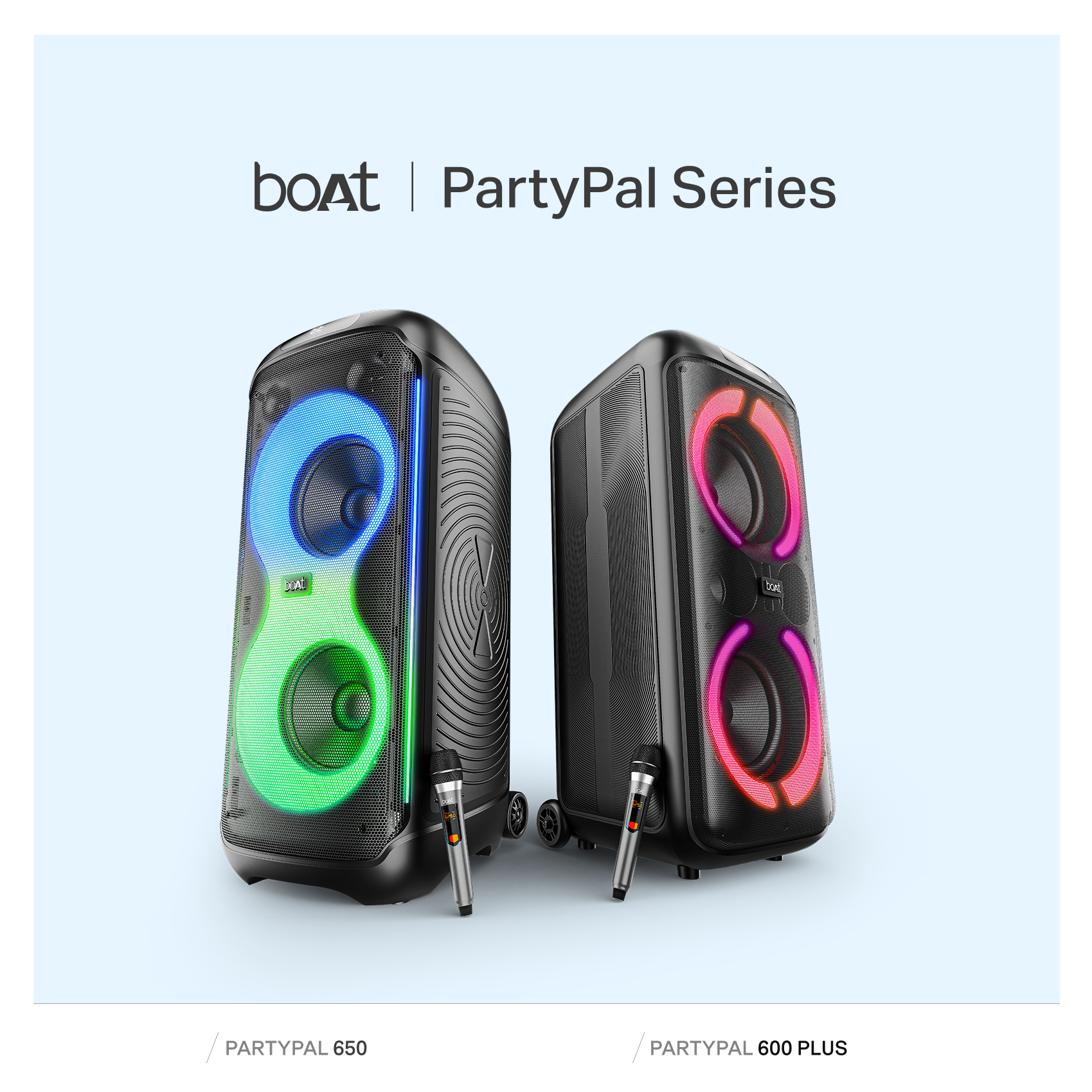 boAt Launches New PartyPal Speaker Series with Karaoke ProTuner, DJ Controls and RGB Lighting