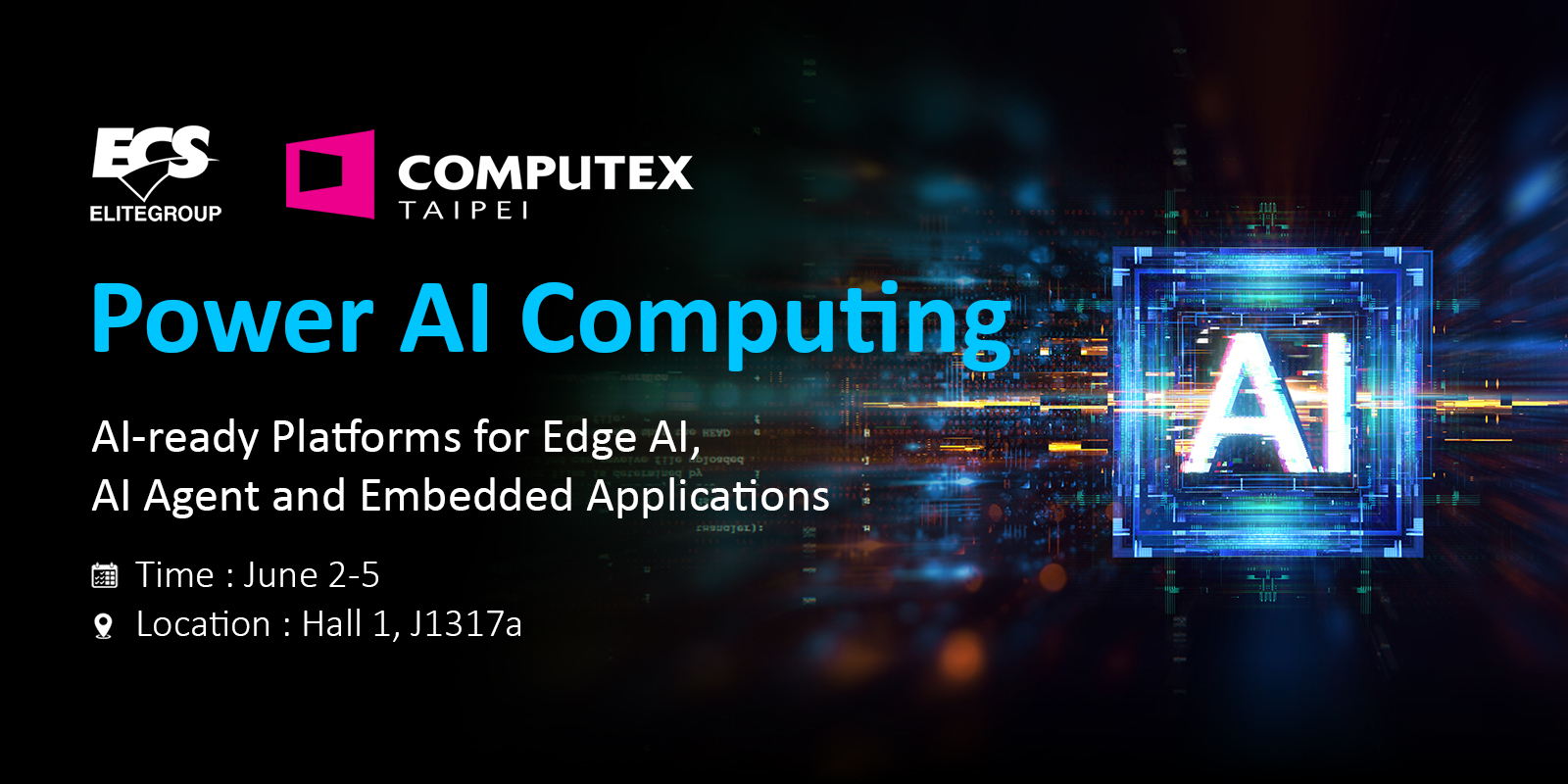 ECS to Showcase AI-ready Computing Platforms at COMPUTEX 2026