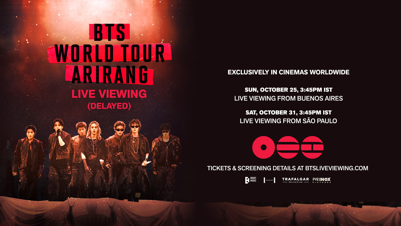 PVR INOX Brings BTS World Tour ARIRANG to the Big Screen Exclusively for Fans Across 38 Cities and 89 Cinemas