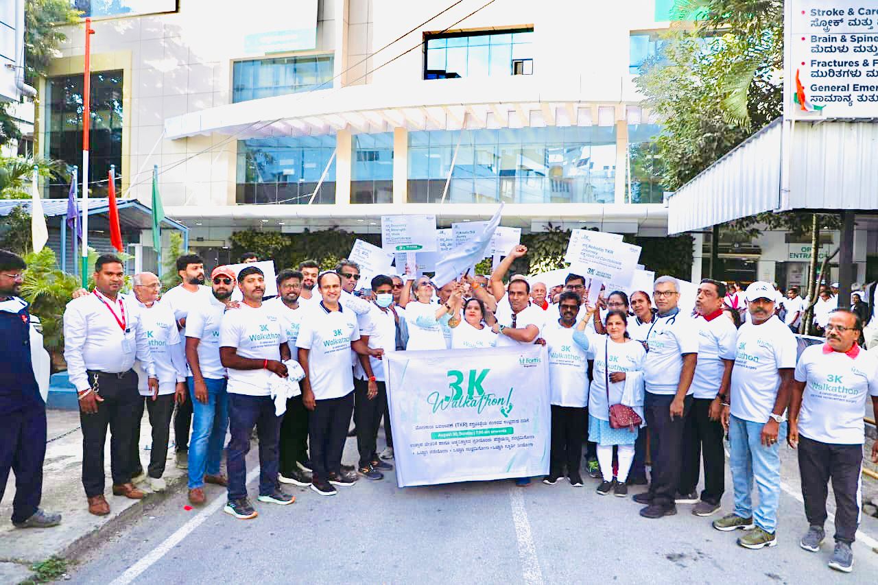 Fortis Hospital Nagarbhavi’s Walk of Confidence Celebrates Robotic Knee-Replacement Patients’ Journey to Renewed Mobility