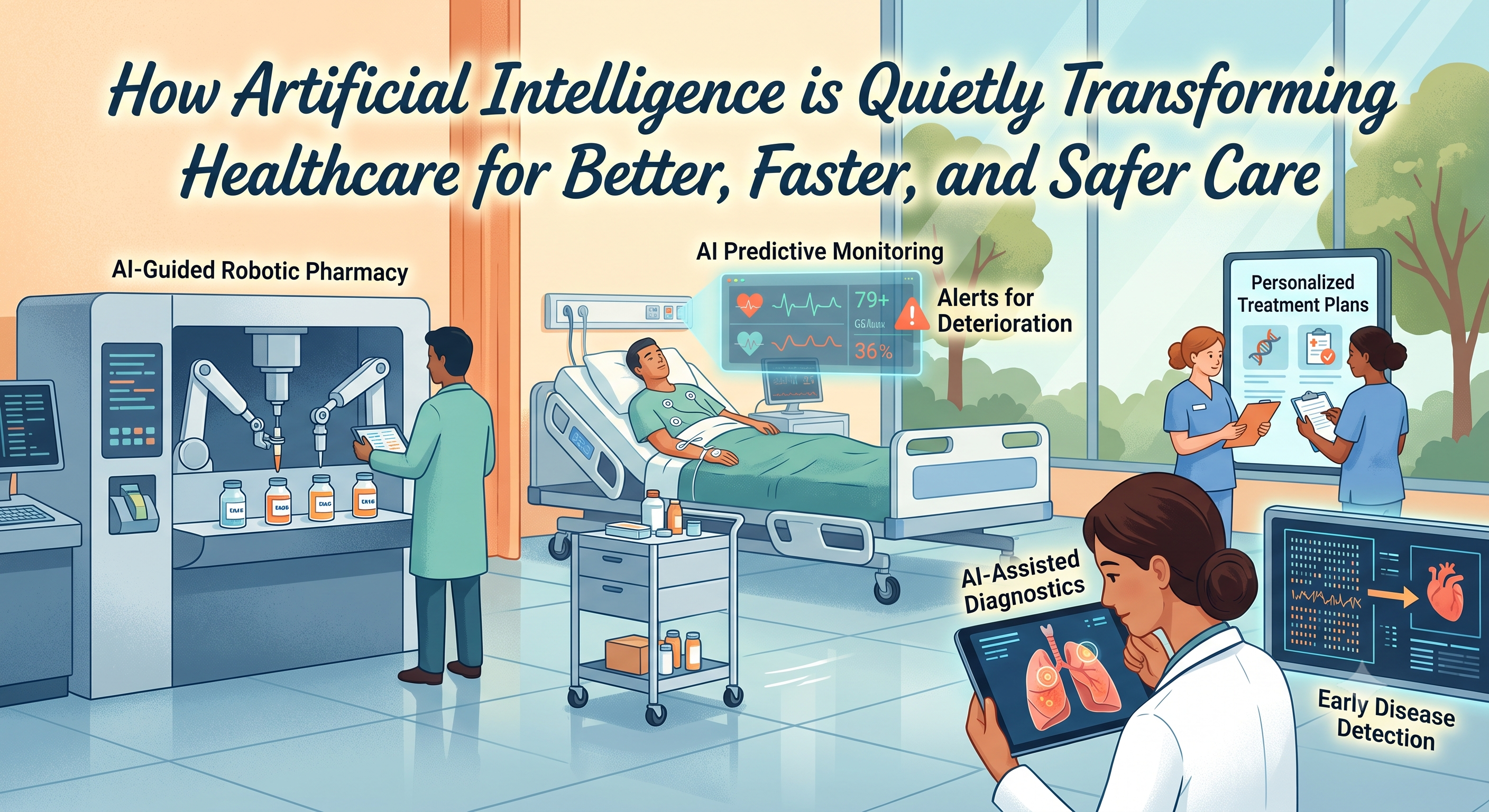 How Artificial Intelligence is Quietly Transforming Healthcare for Better, Faster, and Safer Care