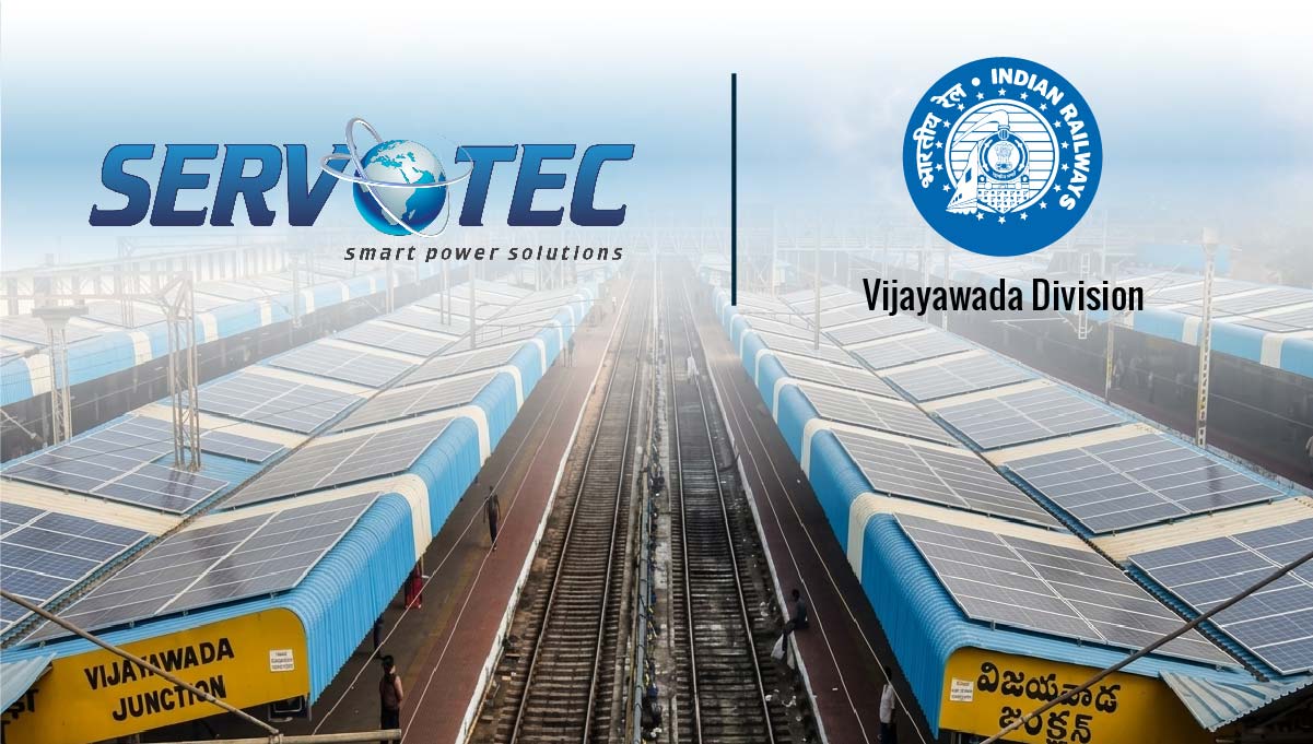 Servotech Renewable Secures 1415 kW Solar Rooftop Project Order from South Central Railway, Vijayawada Division