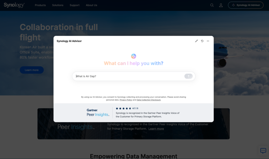 Synology® officially introduces AI Advisor for accurate, reliable information discovery