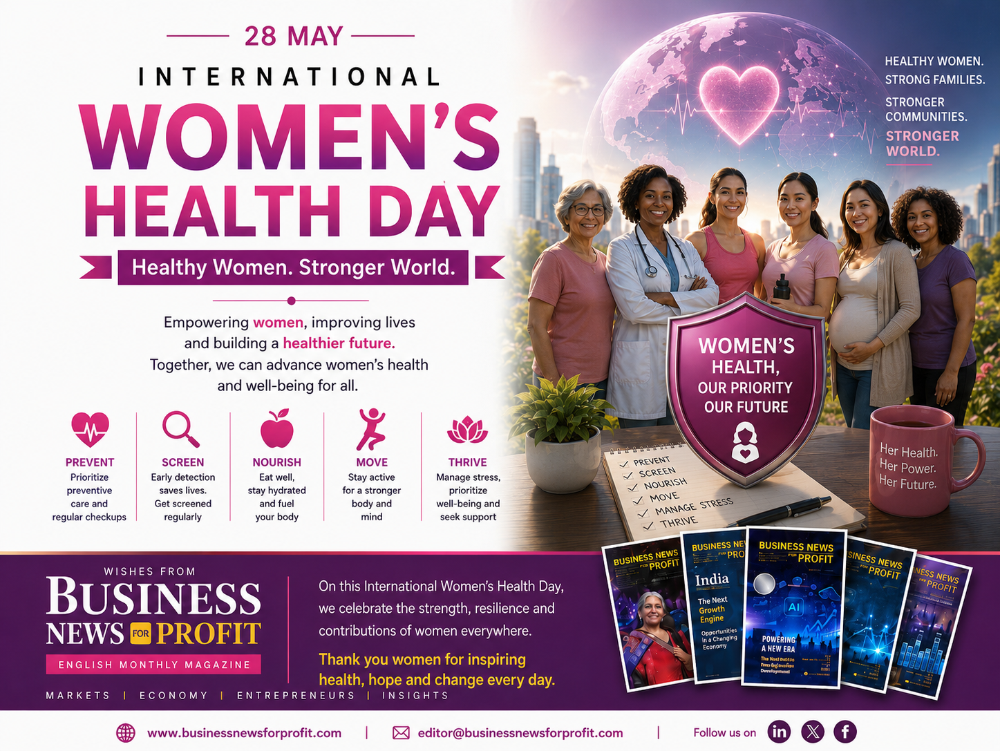 International Women’s Health Day: Prioritizing Health, Empowering Futures