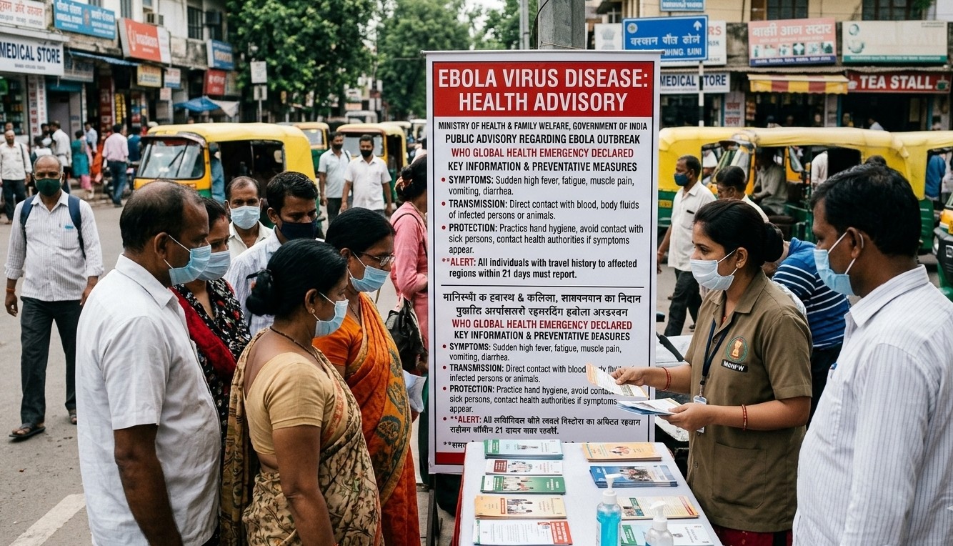 India Issues Fresh Ebola Advisory After WHO Global Health Emergency Warning