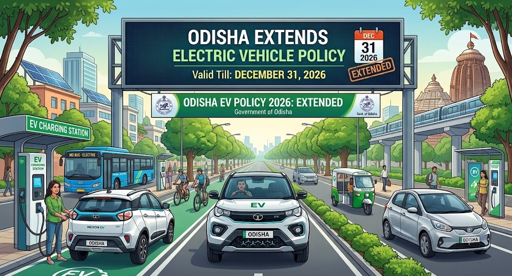 Odisha Extends Electric Vehicle Policy Till December 31, 2026