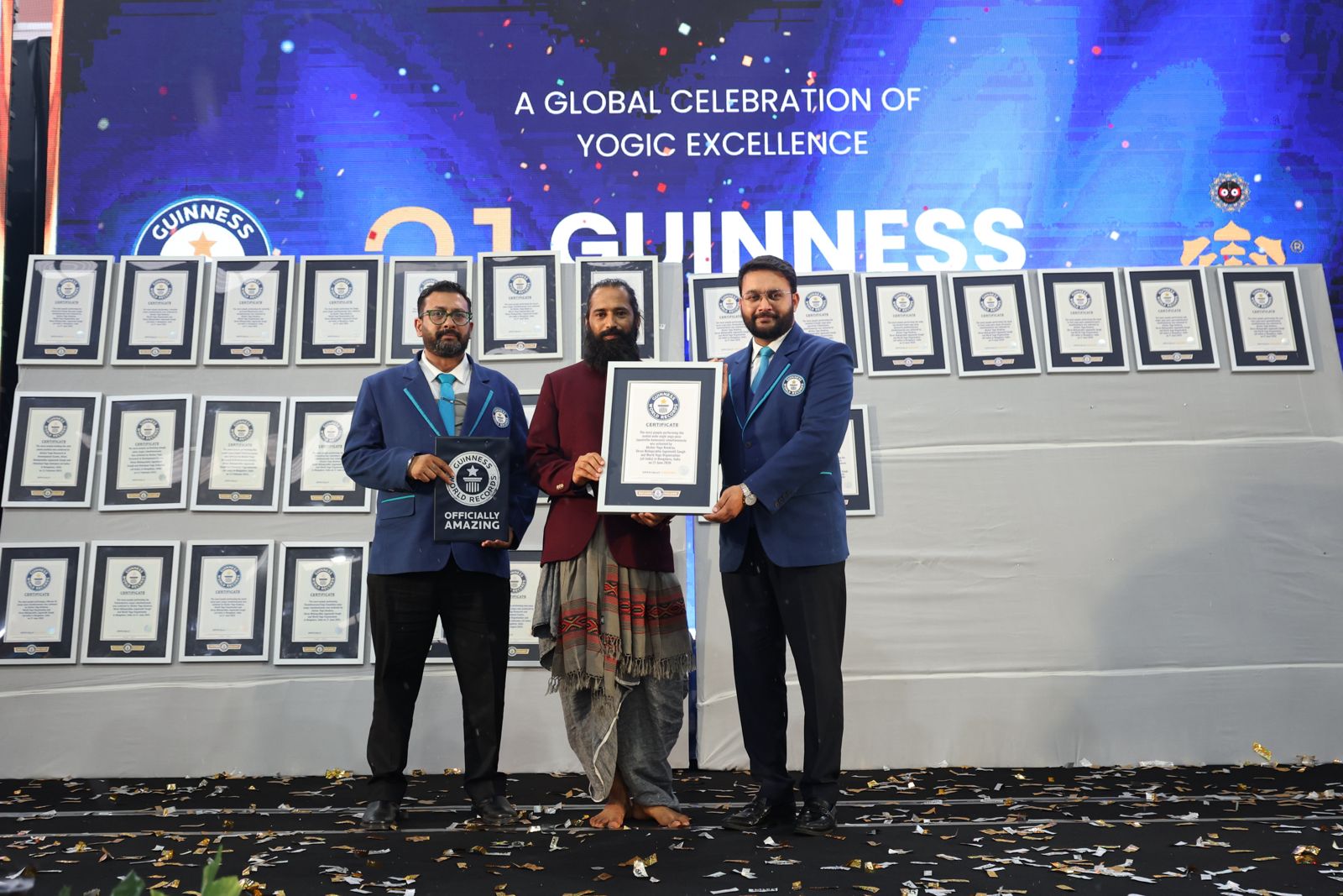 Akshar Yoga Kendraa Creates Global History with 21 Guinness World Records on International Yoga Day 2026