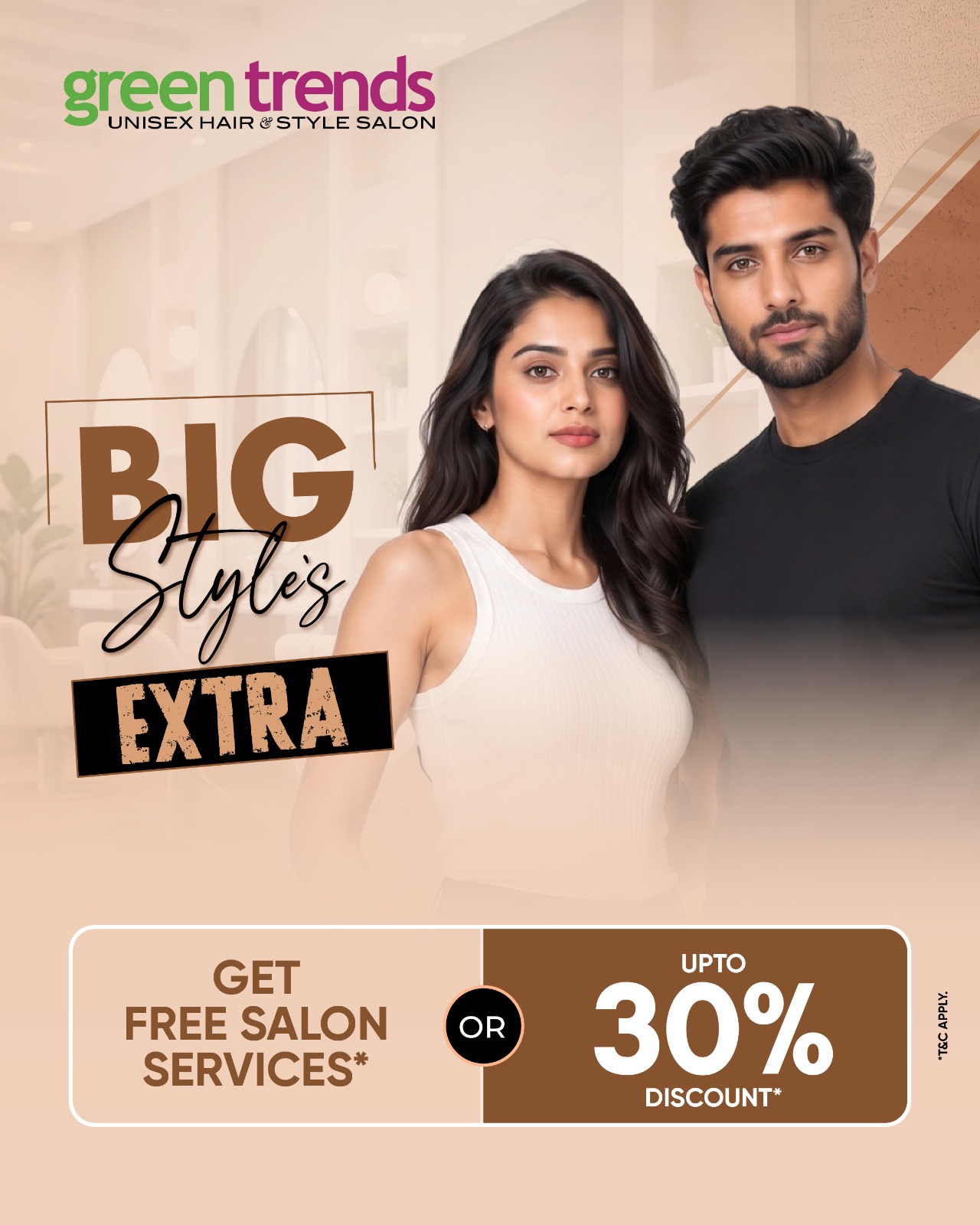Green Trends Unveils "Big Style's Extra" Campaign to Make Premium Salon Experiences More Rewarding this Aadi Season