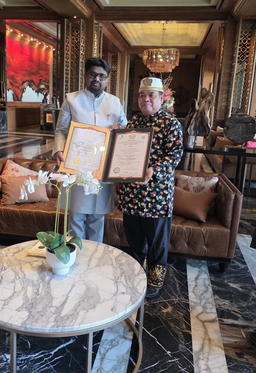 Indian Entrepreneur Dr. Bhargav Mallappa Conferred Kutai Mulawarman Royal Honorary Title