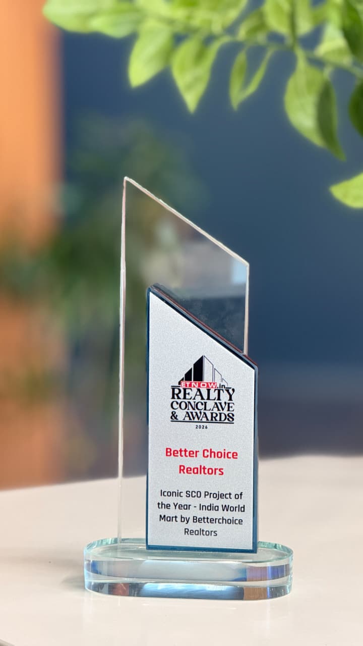 Better Choice Realtors Wins "Iconic SCO Project of the Year" Award for India World Mart at ET Now Realty Conclave & Awards 2026
