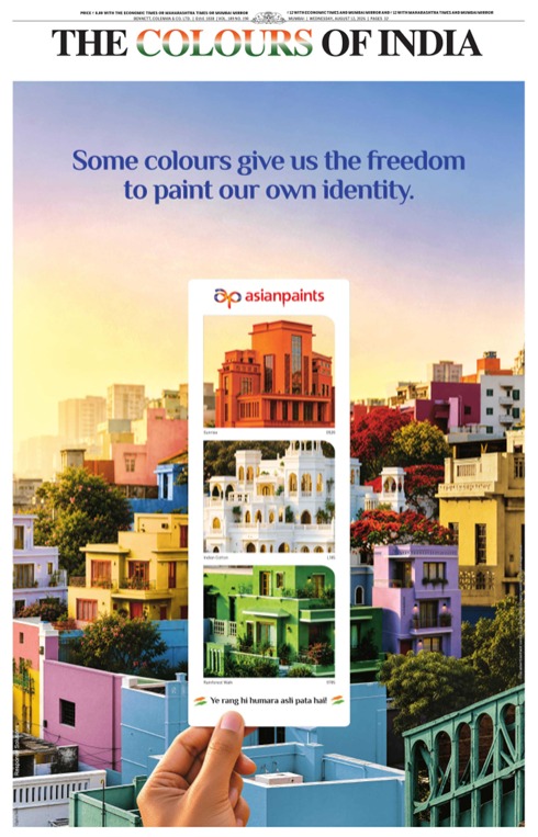 Asian Paints Celebrates the Spirit of India Through the Colours We Call Our Own, this Independence Day